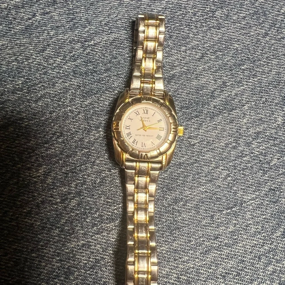 Vintage Anne Klein Silver and Gold Women's Watch